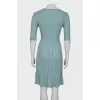 Turquoise knitted dress