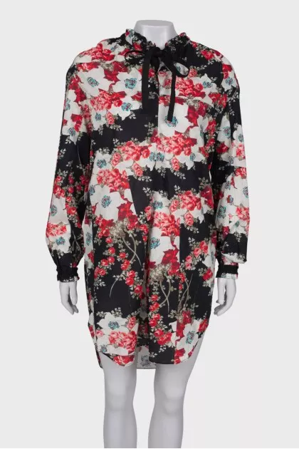 Floral print dress with tag