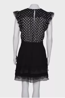 Slip dress with lace