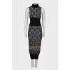 Textured maxi dress