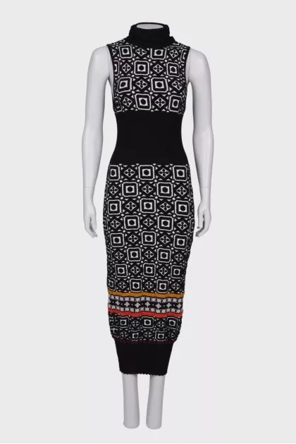 Textured maxi dress