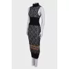 Textured maxi dress
