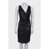 Dress with wrap sequins