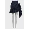 Polka dot skirt with bow