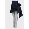 Polka dot skirt with bow