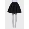 Pleated textile skirt
