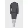 Wool gray suit with skirt