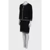 Black viscose suit