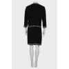 Black viscose suit
