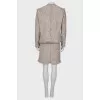 Tweed suit with rhinestones