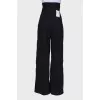 Black palazzo trousers with tag