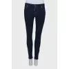 Navy blue straight fit jeans