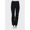Insulated flared trousers