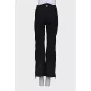Insulated flared trousers
