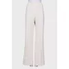 Milk palazzo trousers with tag