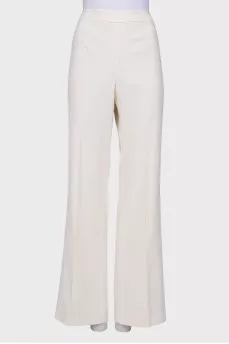 Milk palazzo trousers with tag