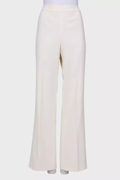 Milk palazzo trousers with tag