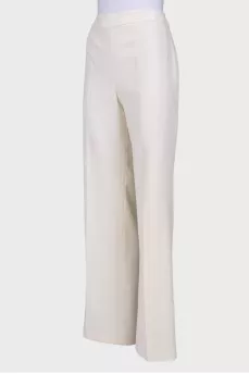 Milk palazzo trousers with tag