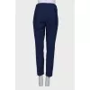 Blue banana trousers with tag