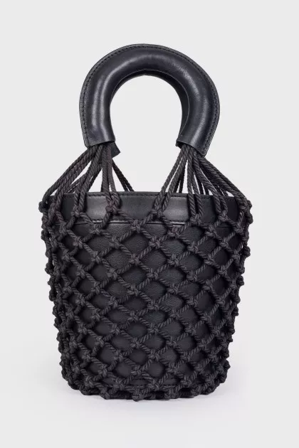 Mesh bucket bag