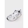 Mesh textile sneakers