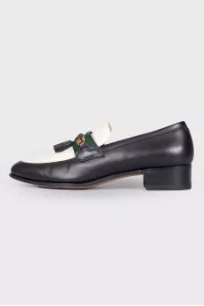 Tassel leather loafers