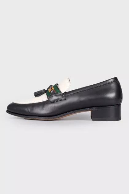 Tassel leather loafers