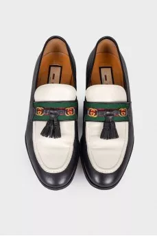 Tassel leather loafers