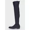 Jodie textile over the knee boots