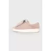 Fringed suede sneakers