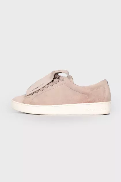 Fringed suede sneakers