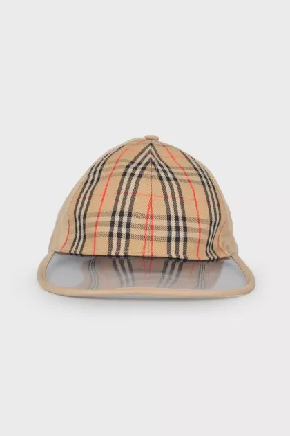 Cap with transparent visor