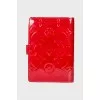Leather notebook with embossing