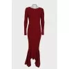 Maxi dress with open back