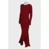 Maxi dress with open back