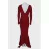 Maxi dress with open back