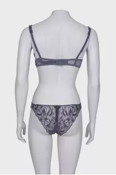 Lilac lace lingerie, with tag