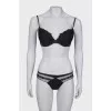 Black set with lace, with tag