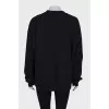 Black loose-fit sweatshirt