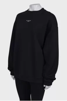 Black loose-fit sweatshirt