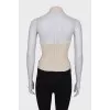 Open back silk top