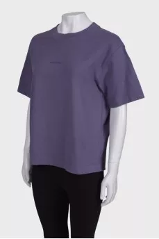 Lilac loose fit T-shirt