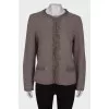 Wool and cashmere cardigan