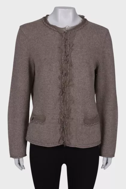 Wool and cashmere cardigan
