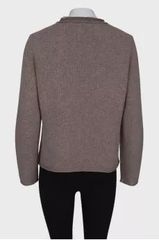 Wool and cashmere cardigan