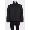 Men's black zip jacket