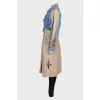 Waistband combo trench