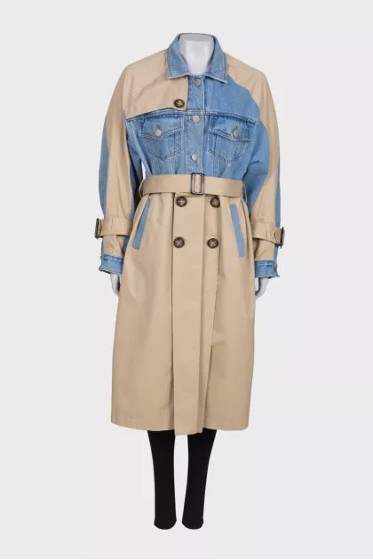 Waistband combo trench