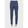 Men's linen and wool trousers