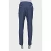 Men's linen and wool trousers
